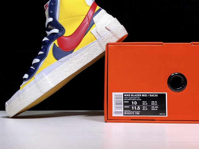 sacai x blazer mid