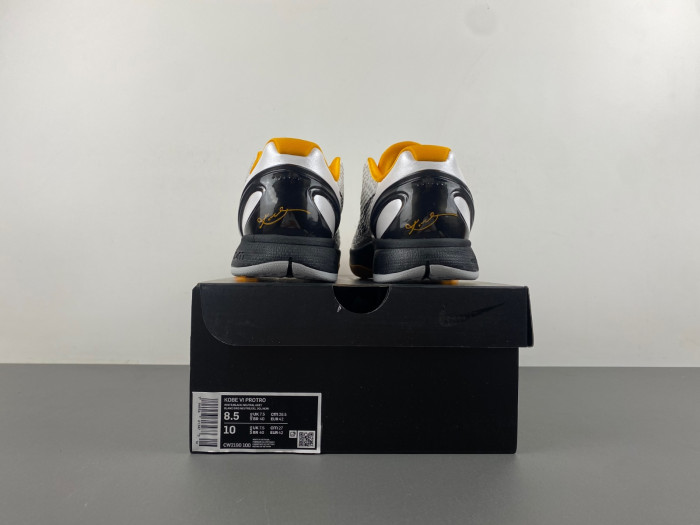 kobe 6 protro playoff pack white del sol-cw2190-100
